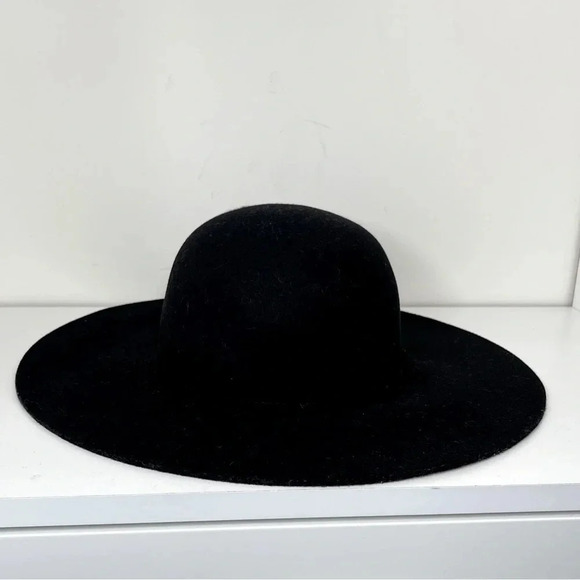 J.Crew Floppy felt hat in Black - Picture 1 of 6